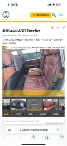 Lexus LX III Рестайлинг 2 570 5.7 AT 4WD